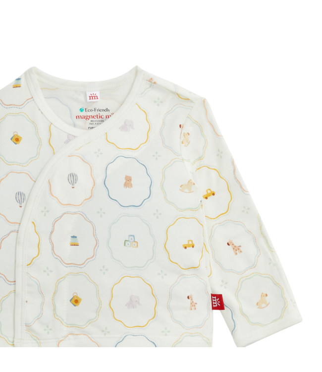 Nursery Magic Cream Modal Kimono Set