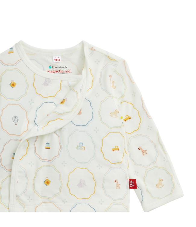 Nursery Magic Cream Modal Kimono Set