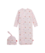 Pink Modal Nursery Nostalgia Gown & Hat Set