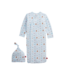 Blue Modal Nursery Nostalgia Gown & Hat Set