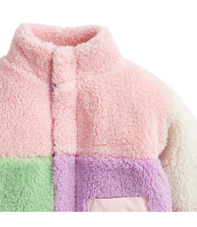 Magnetic Me Pink Colorblock Sherpa Magnetic Jacket