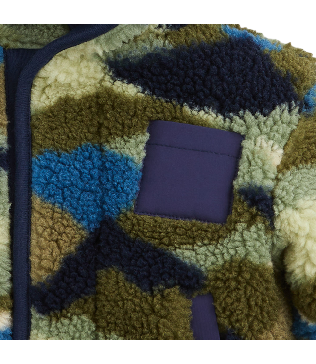 Magnetic Me Camo Peak Sherpa Magnetic Hooded Boys Jacket