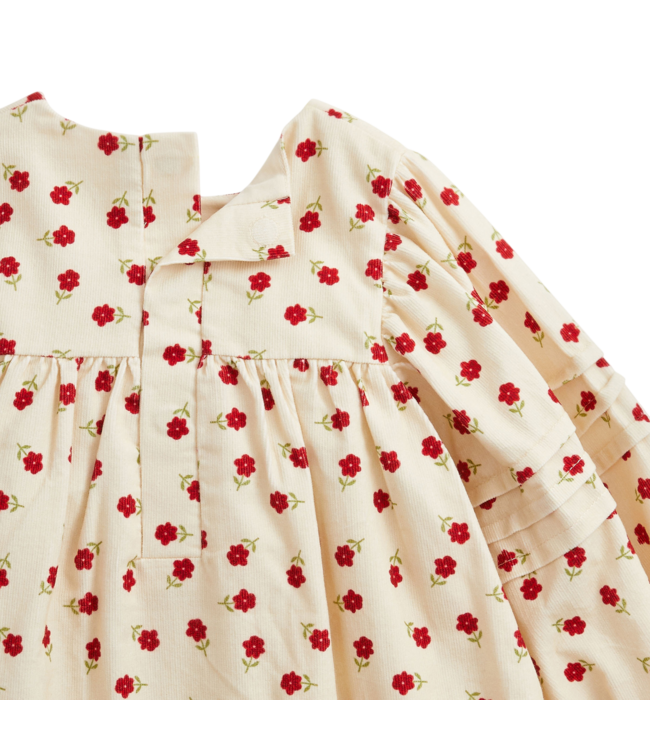 Magnetic Me Floral Corduroy Puff Sleeve Magnetic Dress