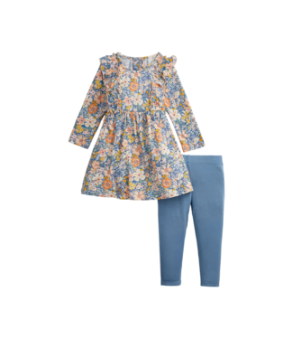 Magnetic Me Flora Modal Ruffle L/S Dress & Legging Set