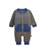 Magnetic Me Waffle Green Stripe Boys Romper