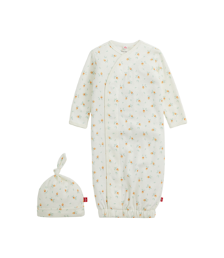 Magnetic Me Acorns Organic Cotton Gown & Hat