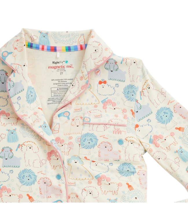 Poodle Pawlor Classic with a Twist Pajama Set