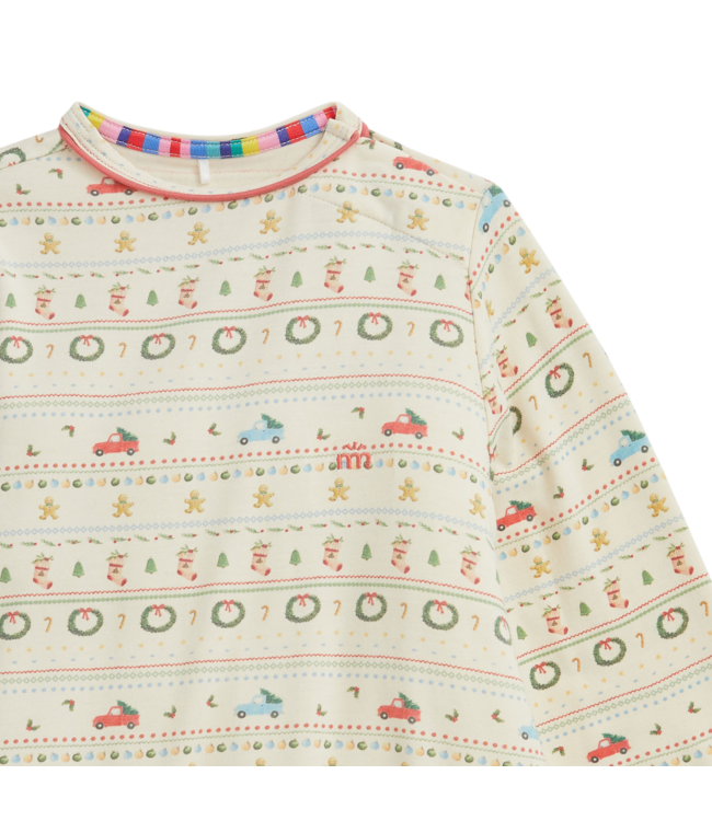RightFit Traditional Christmas Magnetic Long Sleeve Nightgown