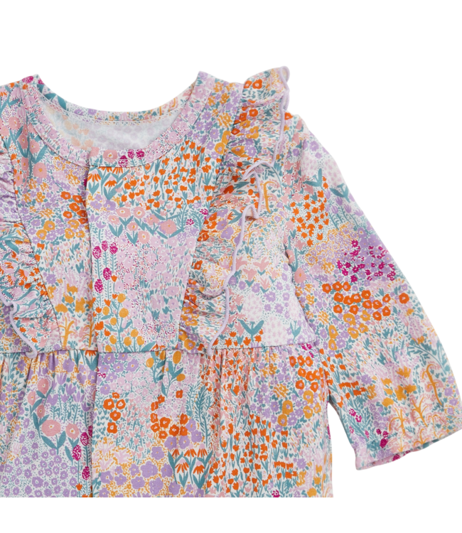 Arabella Modal Magnetic Ruffle Baby Romper
