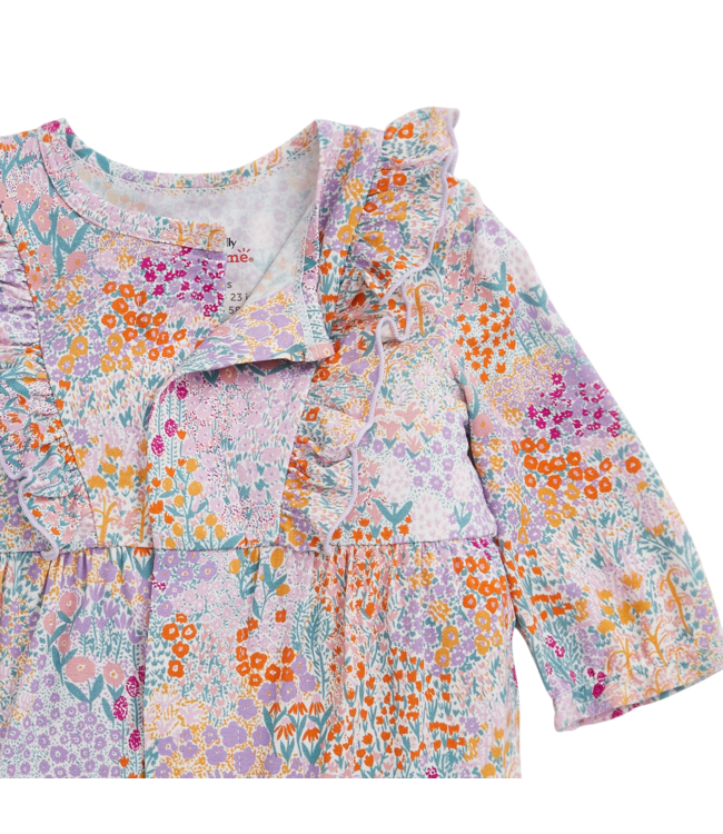 Arabella Modal Magnetic Ruffle Baby Romper