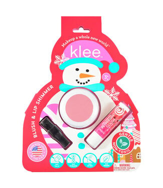 Klee Crystal Glow Blush and Lip Shimmer Set