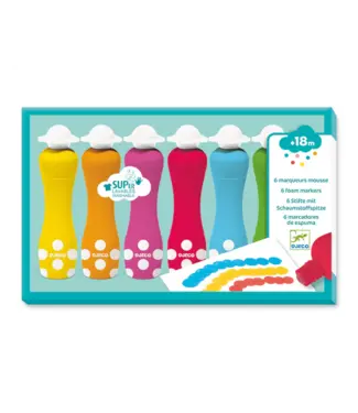 Djeco 6 Foam Markers