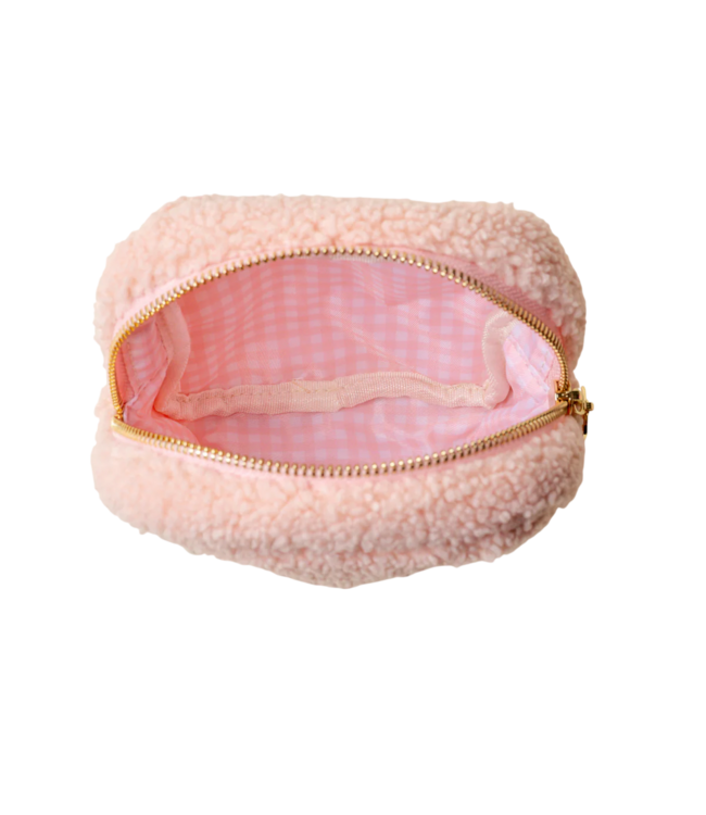 Blush Pearl Square Teddy Pouch