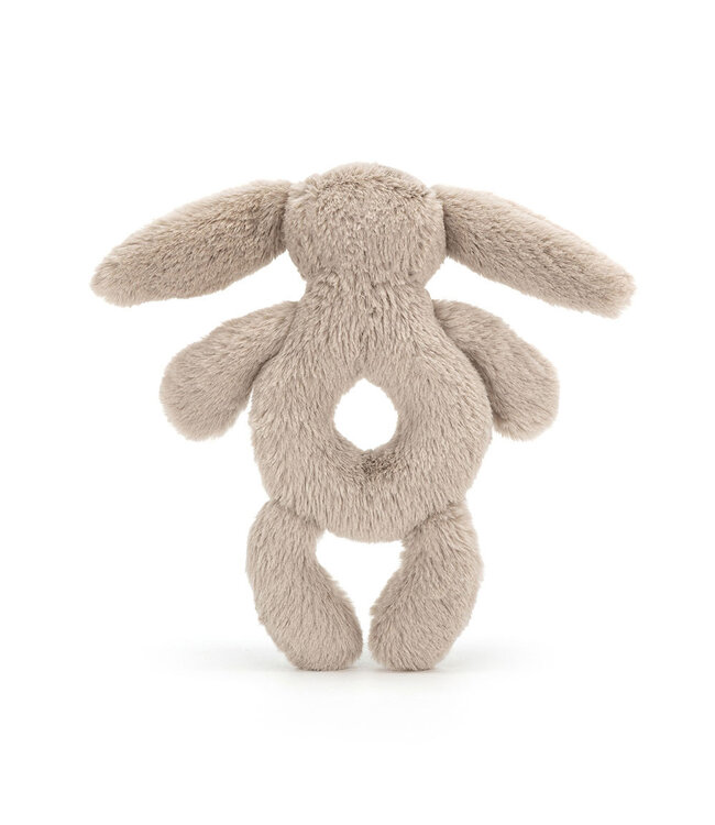 Bashful Beige Bunny Ring Rattle