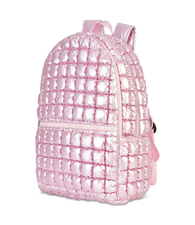 Icy Rose Puffer Backpack