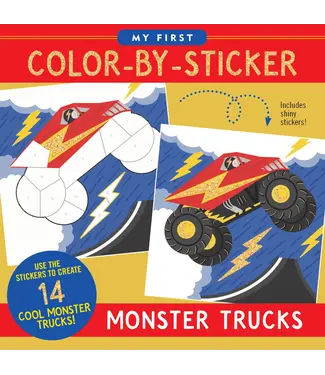 Peter Pauper Press First Color-By-Sticker - Monster Trucks