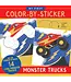 First Color-By-Sticker - Monster Trucks