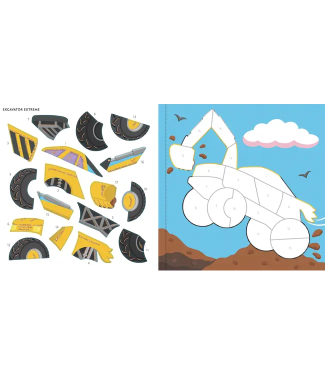 First Color-By-Sticker - Monster Trucks