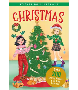 Peter Pauper Press Sticker Doll Dress Up Book - Christmas