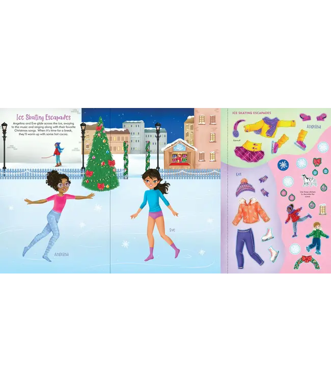 Sticker Doll Dress Up Book - Christmas