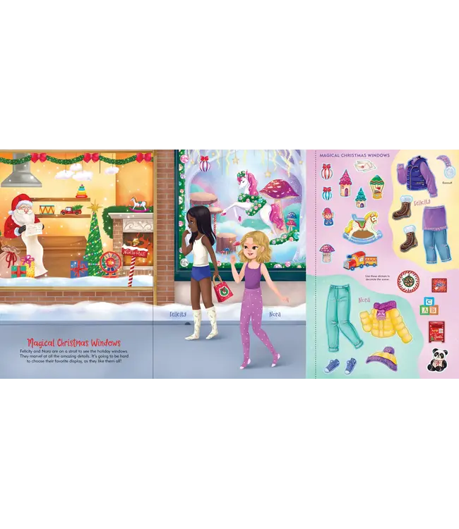 Sticker Doll Dress Up Book - Christmas