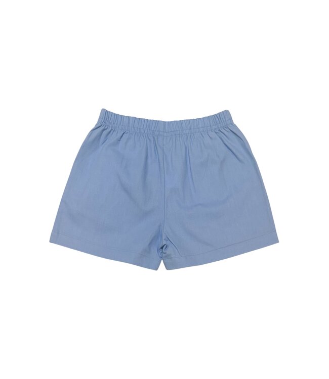 Sky Blue Twill Shorts