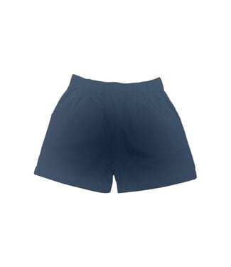 Luigi Dark Navy Twill Pocket Shorts