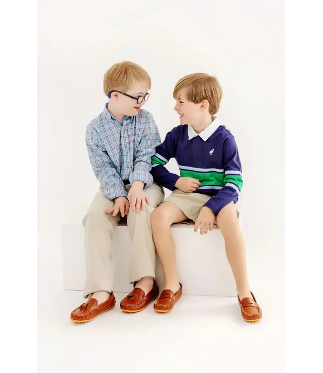 Kensington Court Plaid/Barbados Blue Dean's List Dress Shirt