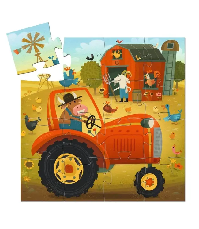 Mini Silhouette Tractor Puzzle