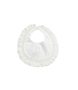 Ruffle Baptism Bib
