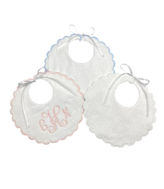 Edward Boutross Scalloped Terry Bib