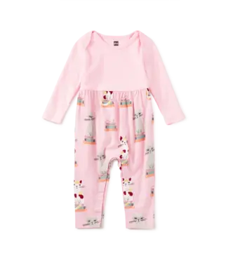 Tea Collection Bookshop Cat Baby Romper