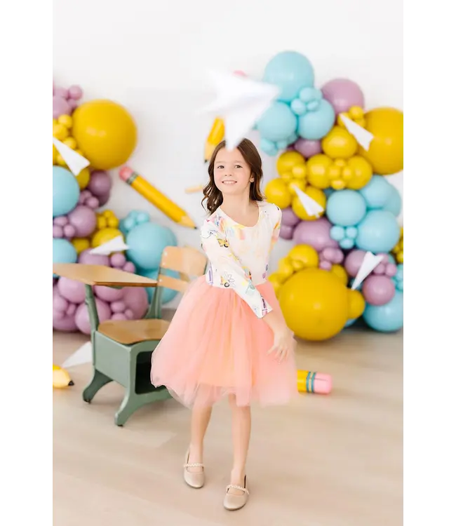 Back To School L/S Tutu Dress