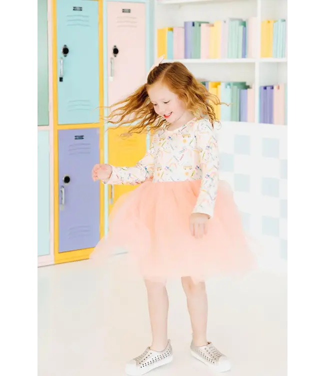 Back To School L/S Tutu Dress