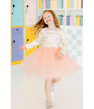 Mila & Rose Back To School L/S Tutu Dress