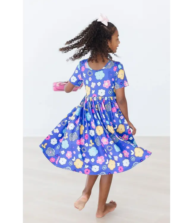 Floral Frenzy S/S Pocket Twirl Dress