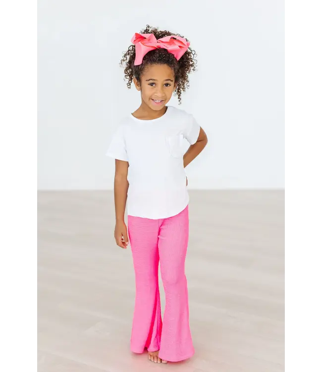 Neon Pink Scrunchy Bells