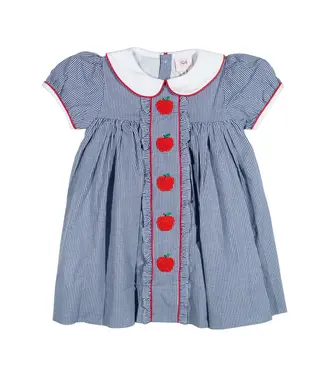 Shop Teeta Navy Apple Dress