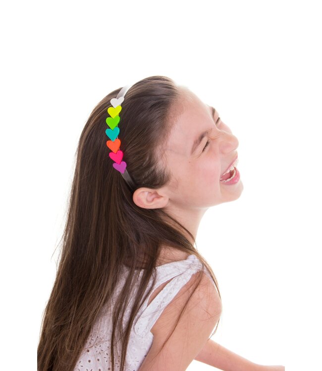 Centipede Neon Heart Headband