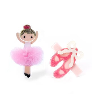 lilies&roses Ballerina Pink Tutu Ballet Slipper Hair Clip