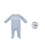Petit Bebe Airplane Blue Knit Stripe Long Footie