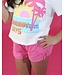 Azalea Pink Side Bows Shorts