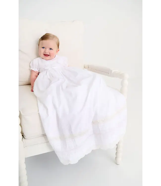 Worth Ave. White Grandccasion Blessed Christening Gown - Girls