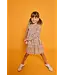 Orange Verbier Vines Shirred Circle Skirt