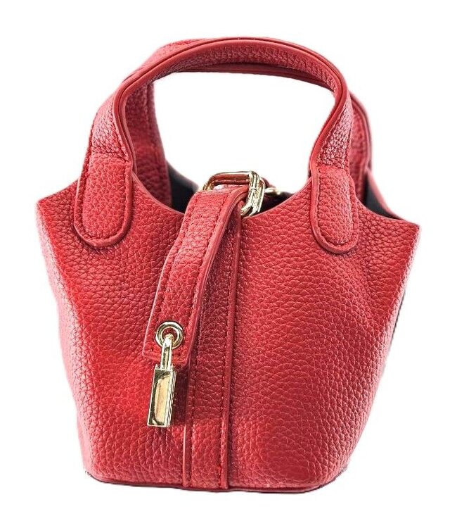 Bucket Purse with Gold Lock