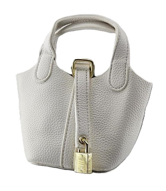 Bucket Purse with Gold Lock