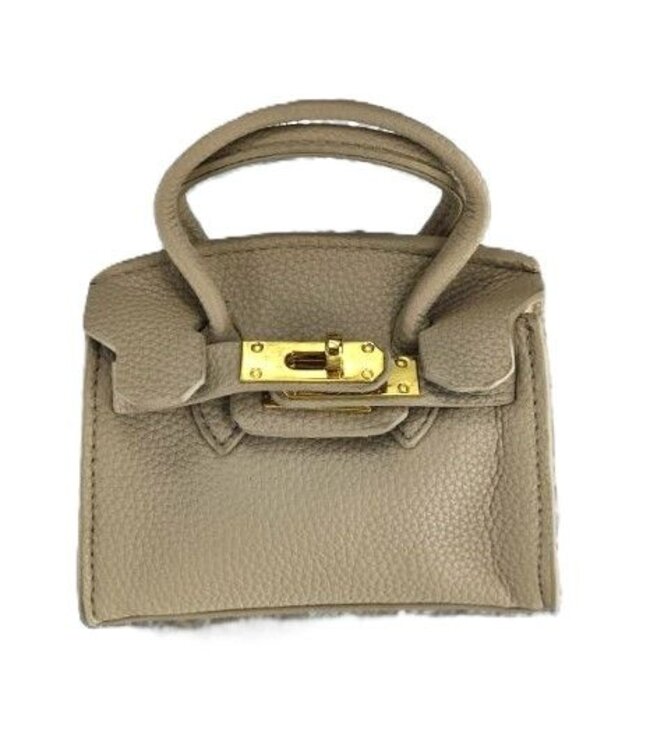 Leather Purse with Gold Latch