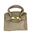 Leather Purse with Gold Latch