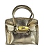 Leather Purse with Gold Latch