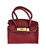 Leather Purse with Gold Latch